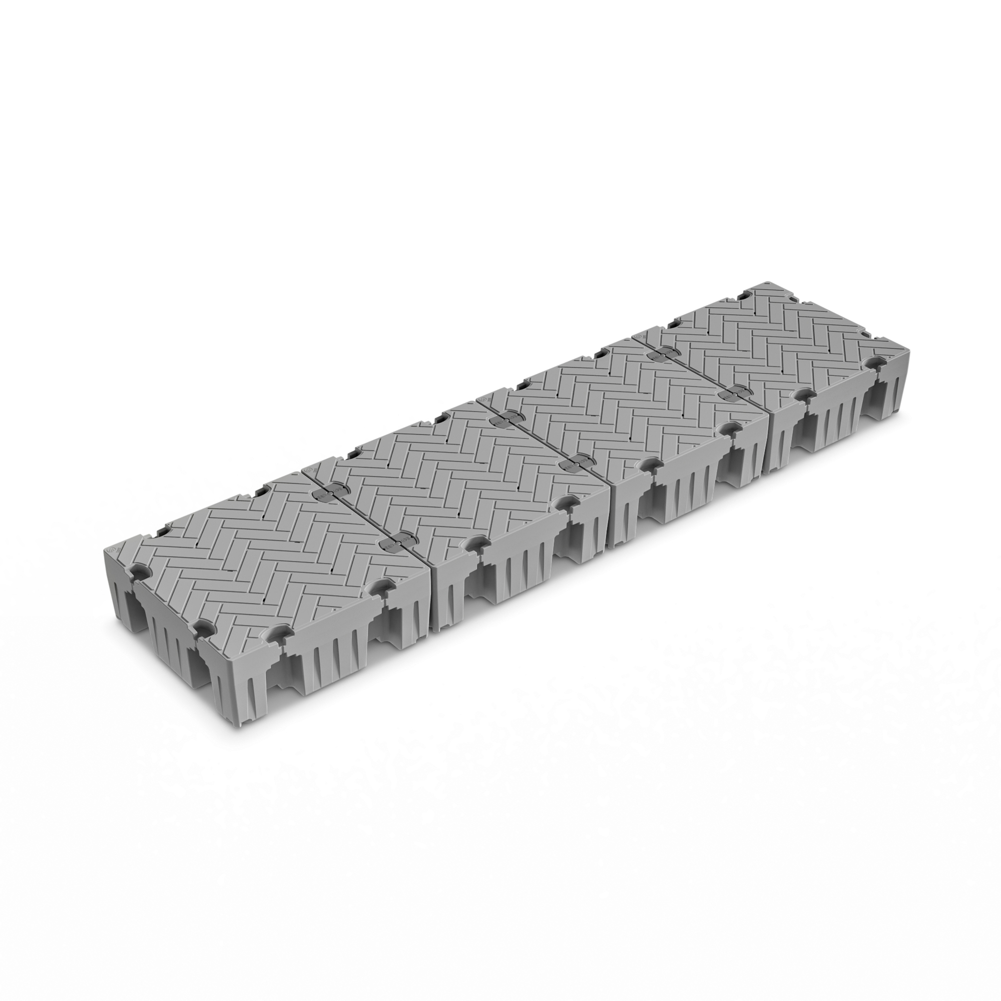 Tommy Docks Flexx Modular Floating Dock Package - 16ft. Straight, 48in. x 48in., Weather-Resistant, Model# TDFXS-416